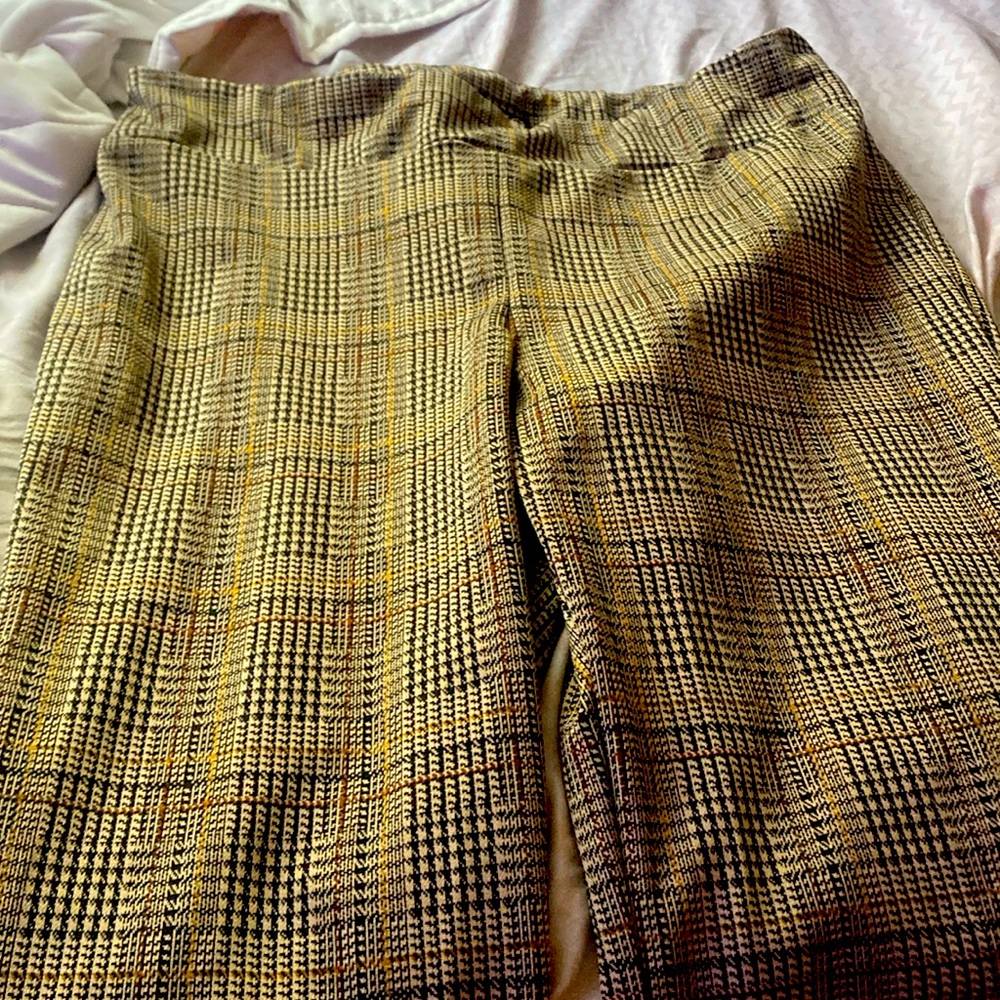 tan plaid pants for sale